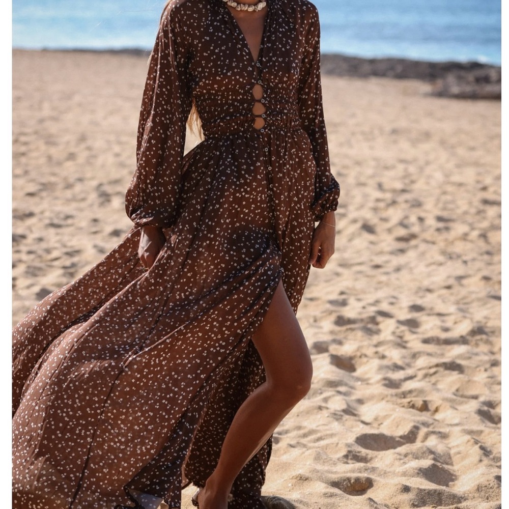 HOLIDAY RAVA BOUGAINVILLEA MAXI GOWN